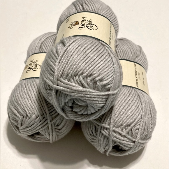 Yarn Bee Art Yarn Bee Must Be Meeting Aran Silver 6 Set Of 3 Skeins Poshmark